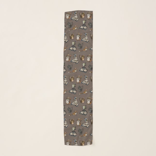 Helpful Study Cats Scarf (Front)