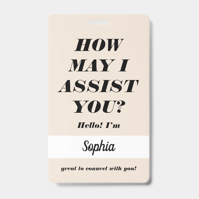 Helpful Volunteer Event Identity Design Badge (Front)