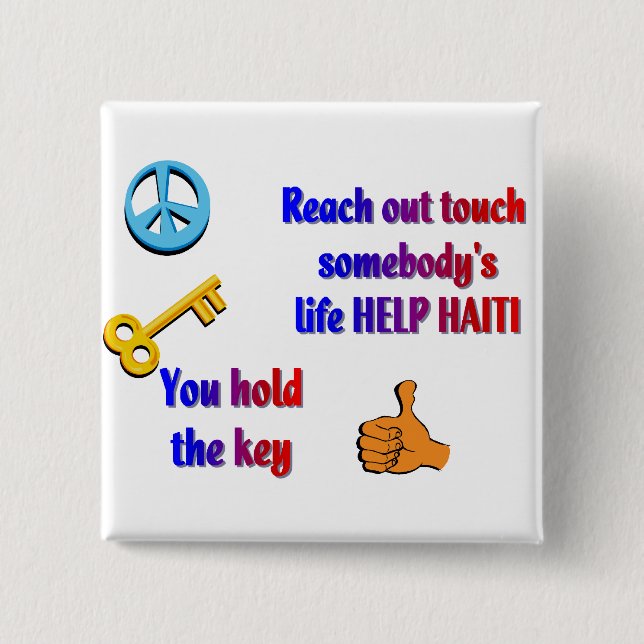 Helping HAITI_ Button (Front)