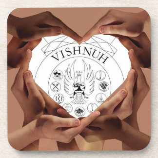 helping hands of the Vishnuh Society Beverage Coaster