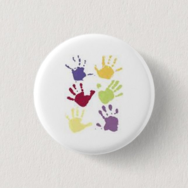 Helping Hands Pinback Button (Front)