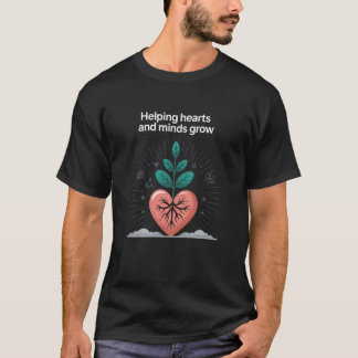 Helping Hearts and Minds Counselor Awareness Back T-Shirt