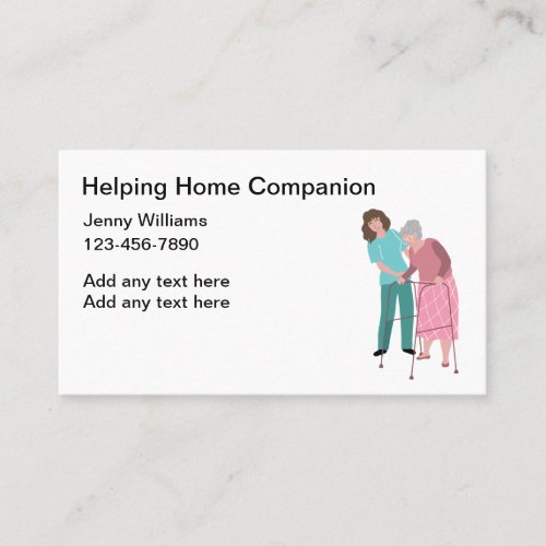 Helping Home Companion Medical Business Cards