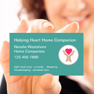 Helping Home Companion Service Business Card