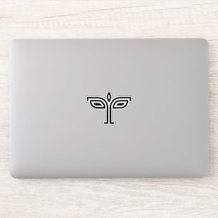 Helping Life Letter T Monogram Sticker