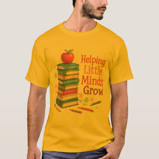 Helping Little Minds Grow - Kids Books T-Shirt