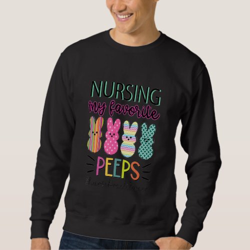 Helping My Favorite Nurse Practitioner Bunny Famil Sweatshirt