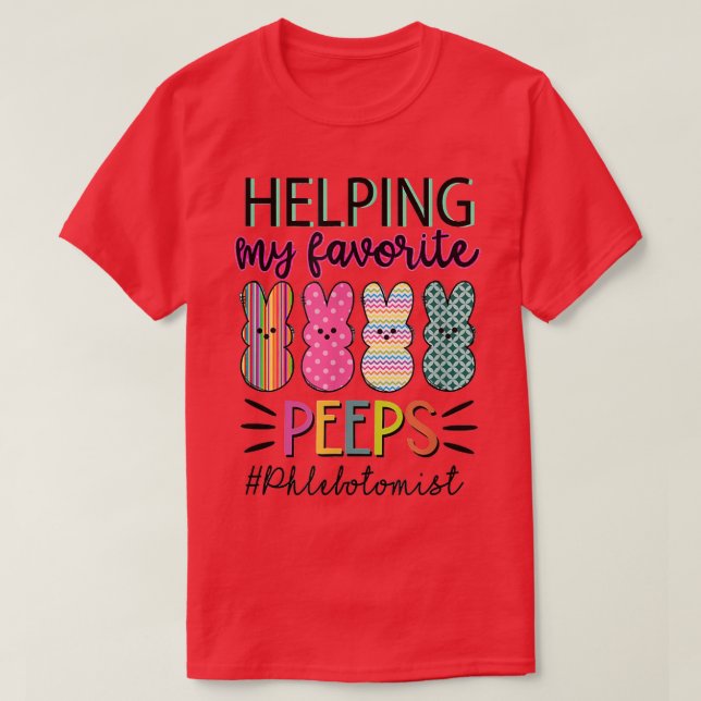 Helping My Favorite Phlebotomist Bunny Family East T-Shirt (Design Front)