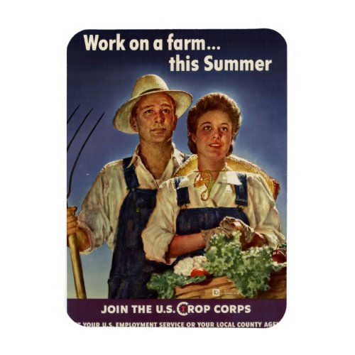 Helping on the Farm Conservation During WWII Magnet