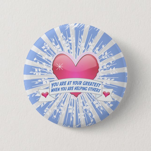 Helping Others Pinback Button (Front)