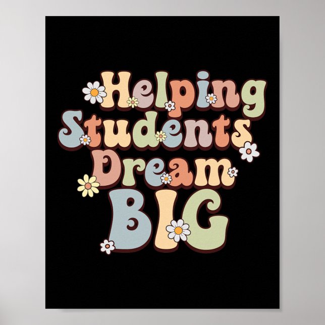 Helping Students Dream Big School Counselor Week B Poster (Front)