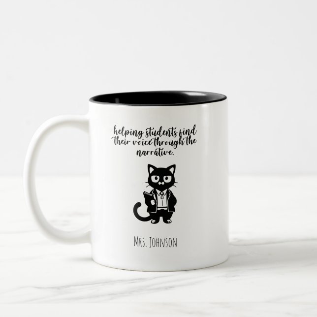 Helping Students Find Voice Through The Narrative Two-Tone Coffee Mug (Left)