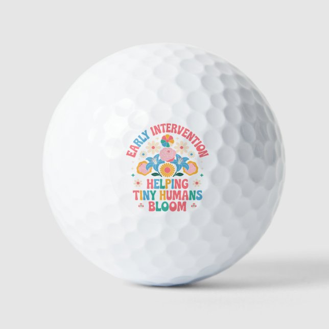 Helping Tiny Humans Bloom – Early Intervention Golf Balls (Front)