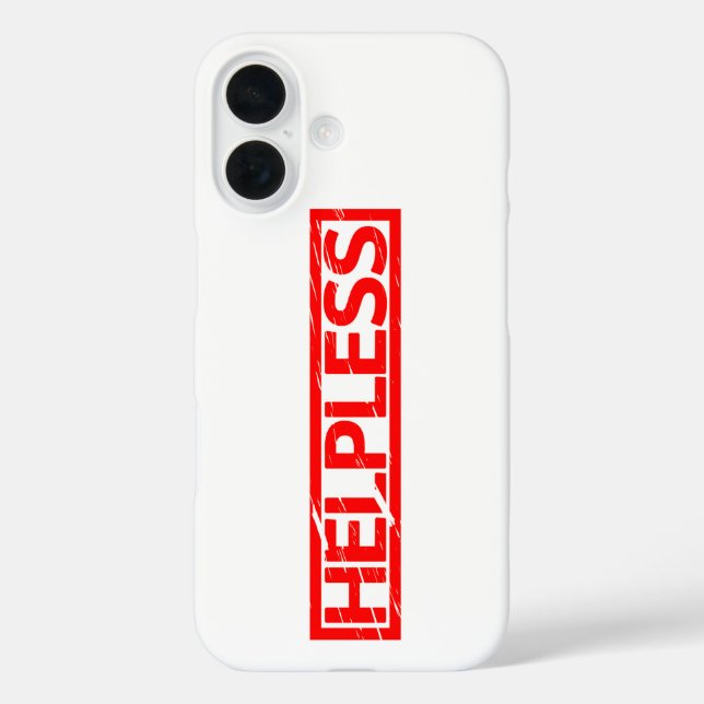 Helpless Stamp Case-Mate iPhone Case (Back)