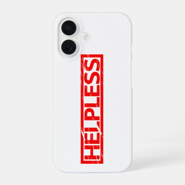 Helpless Stamp Iphone Case (Back)