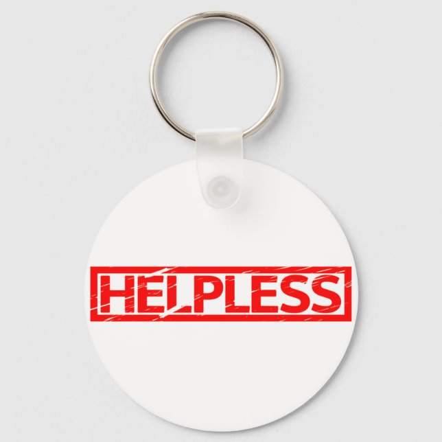 Helpless Stamp Keychain (Front)