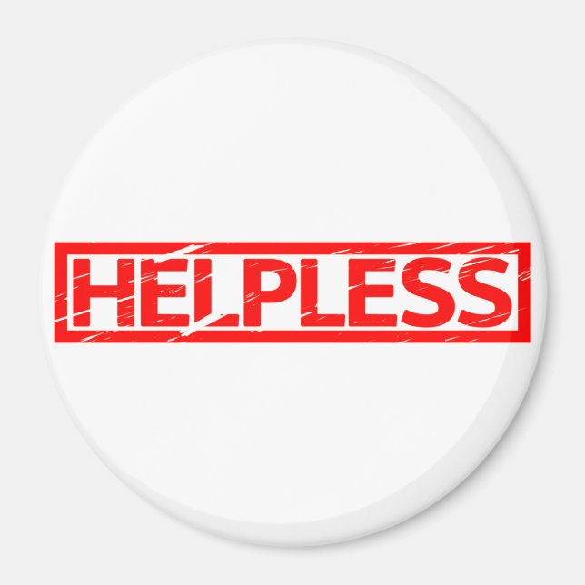 Helpless Stamp Magnet (Front)