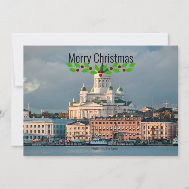 Helsinki Cathedral, Finland, Holiday Card (Front)
