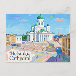 Helsinki Cathedral Finland Postcard