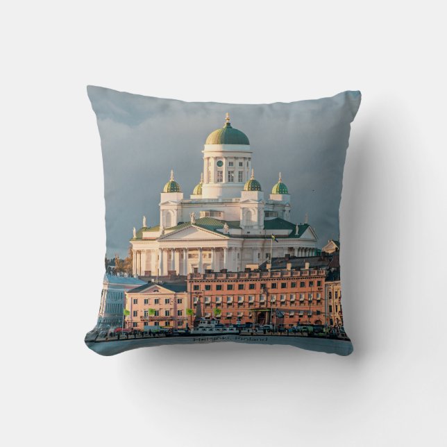 Helsinki Cathedral, Finland Throw Pillow (Front)