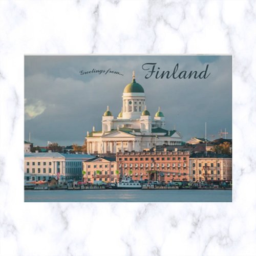 Helsinki Cathedral Helsinki Finland Postcard