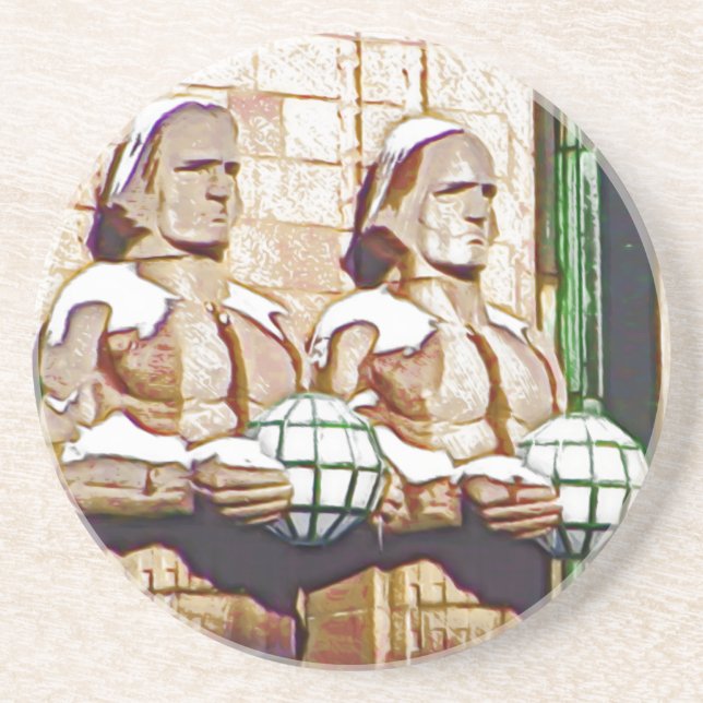 Helsinki Central Railway Station Sandstone Coaster (Front)