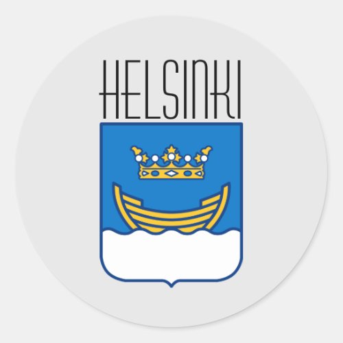 Helsinki Classic Round Sticker