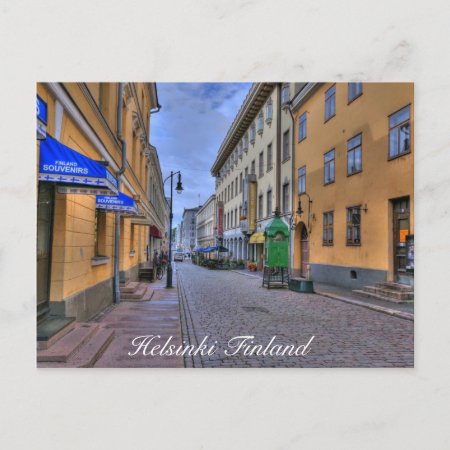 Helsinki Finland City Scene Postcard