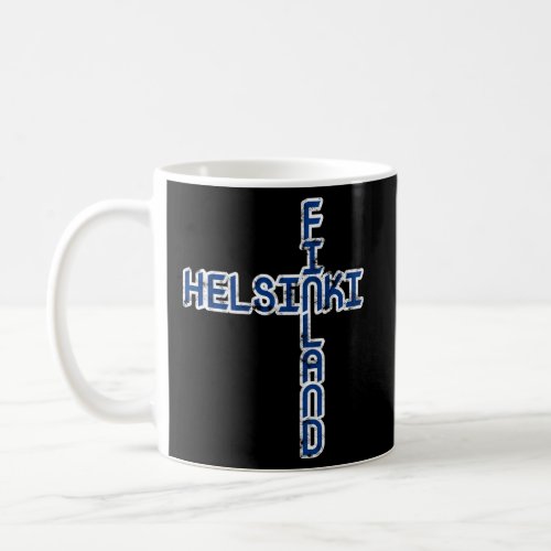 Helsinki Finland Finnish Nordic Cross Scandinavia  Coffee Mug