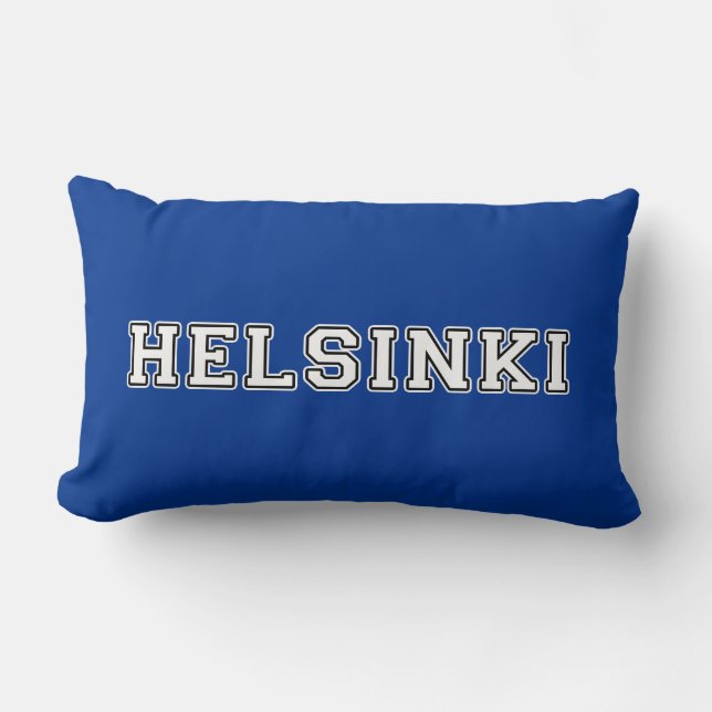Helsinki Finland Lumbar Pillow (Front)