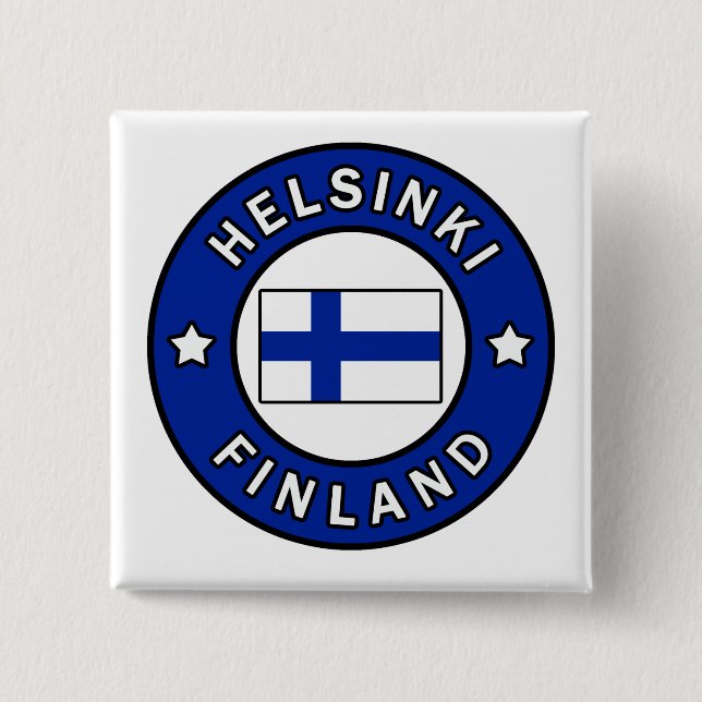 Helsinki Finland Pinback Button (Front)
