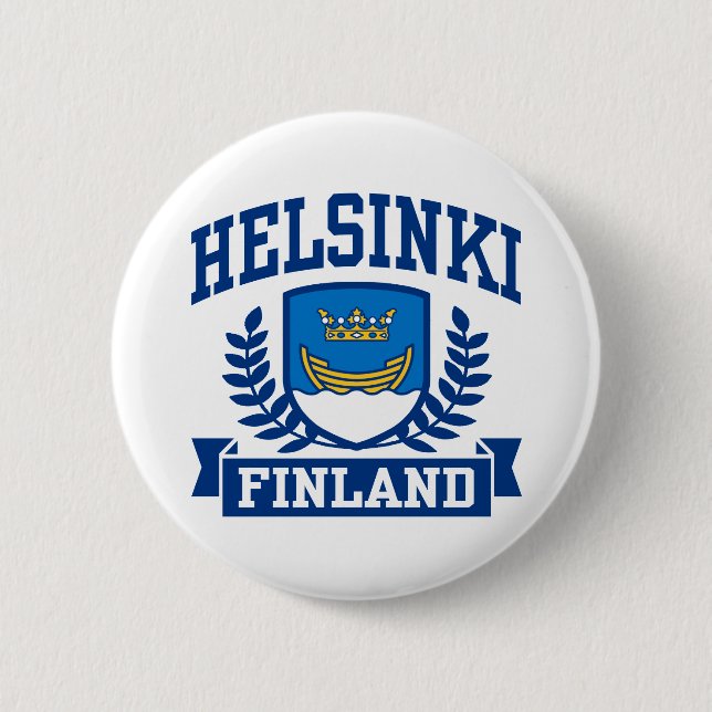 Helsinki Finland Pinback Button (Front)