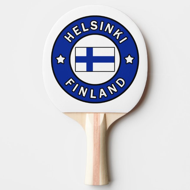 Helsinki Finland Ping-Pong Paddle (Front)