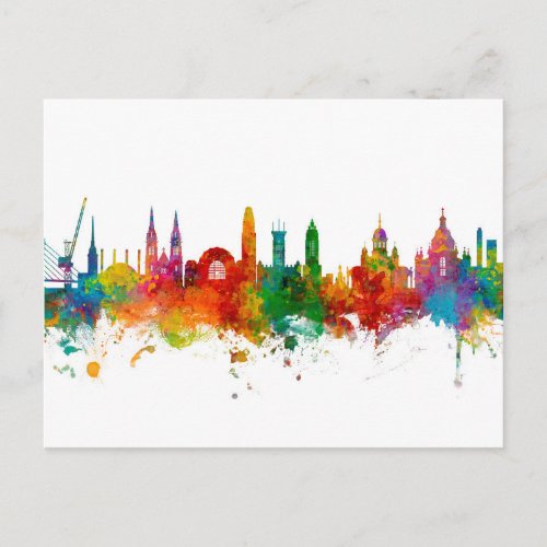 Helsinki Finland Skyline Postcard