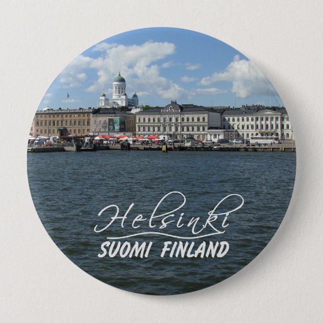 Helsinki Harbor button (Front)