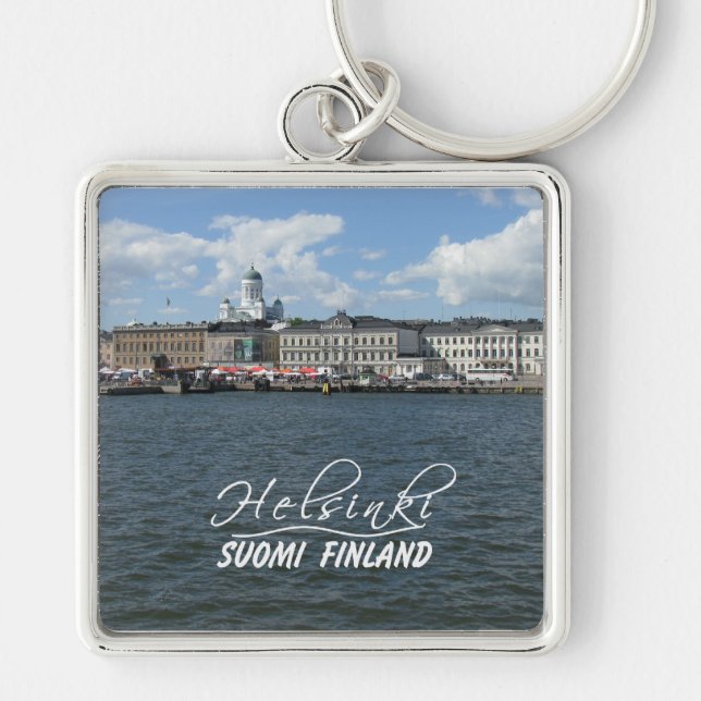 Helsinki Harbor large premium key chain (Front)