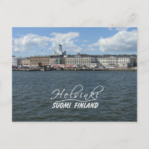 Helsinki Harbor postcard, customize Postcard