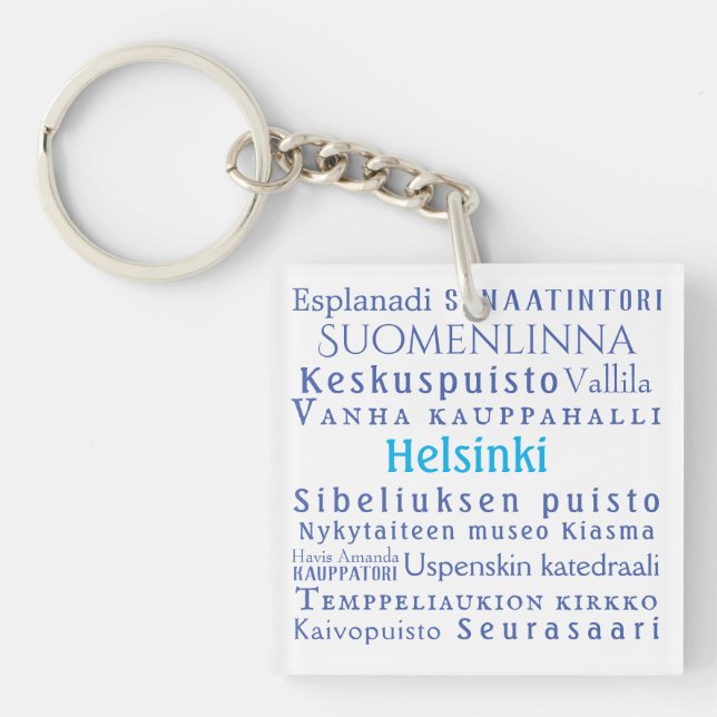 Helsinki Landmarks  Keychain (Front)
