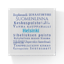 Helsinki Landmarks Paperweight