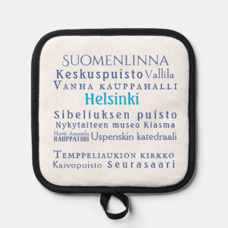 Helsinki Landmarks Pot Holder