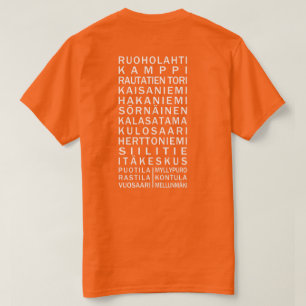Helsinki Metro Scroll custom clothing T-Shirt