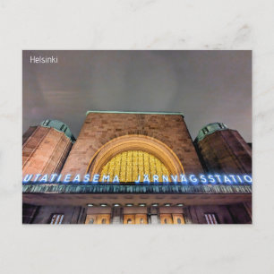 Helsinki Railway Station Postcard