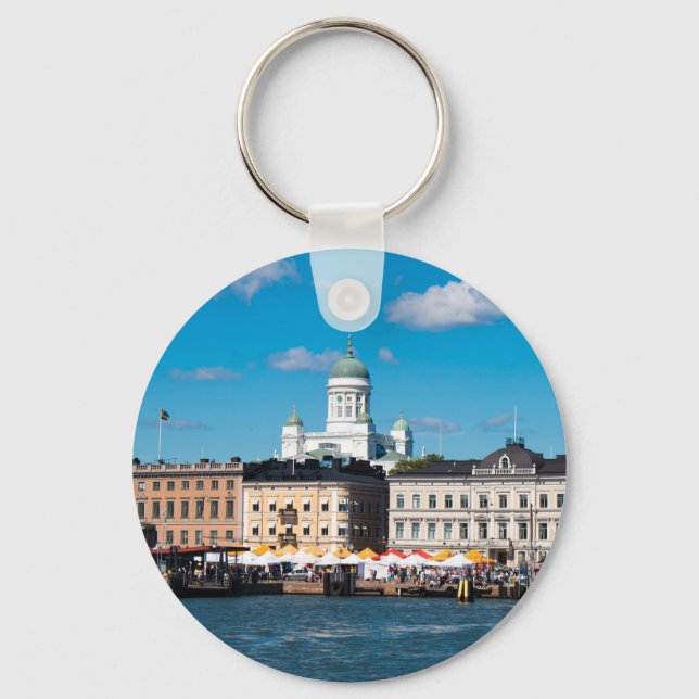Helsinki Skyline Keychain (Front)