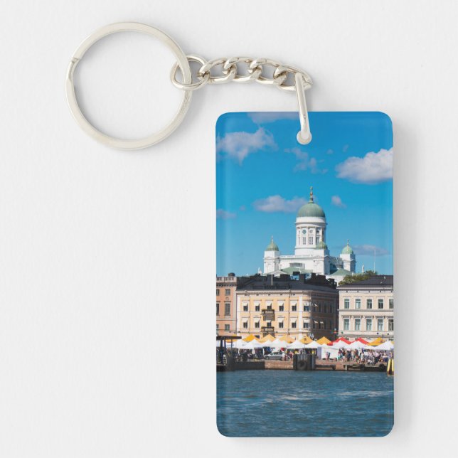Helsinki Skyline Keychain (Front)