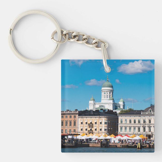 Helsinki Skyline Keychain (Front)