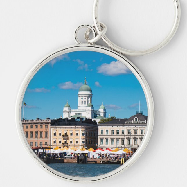Helsinki Skyline Keychain (Front)