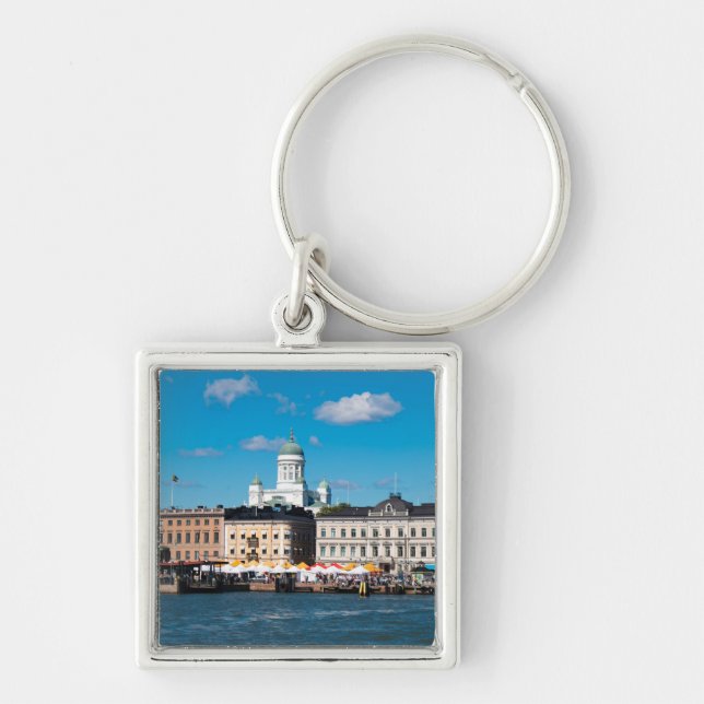 Helsinki Skyline Keychain (Front)