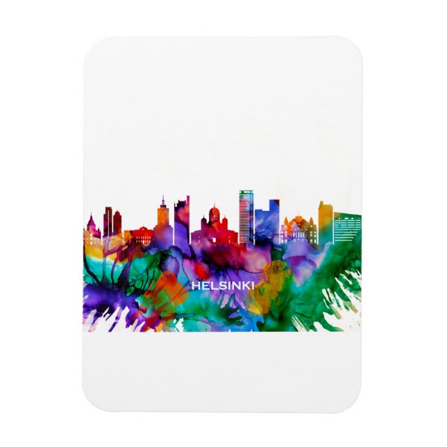 Helsinki Skyline Magnet (Vertical)