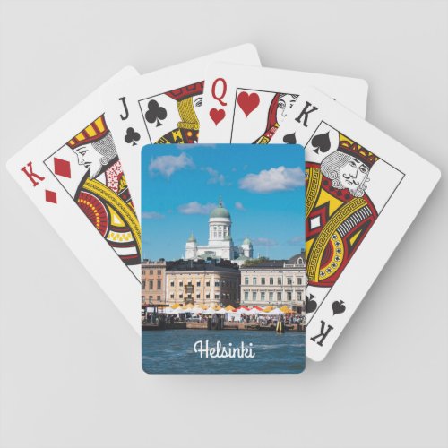 Helsinki Skyline Poker Cards