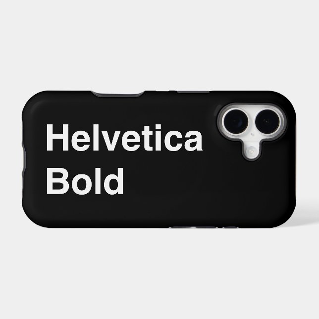 Helvetica Bold Case-Mate iPhone Case (Back (Horizontal))